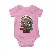 Biker Santa Six Seven Bruh Baby Onesie Christmas Gift For Gen Z - Wonder Print Shop