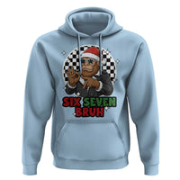 Biker Santa Six Seven Bruh Hoodie Christmas Gift For Gen Z - Wonder Print Shop