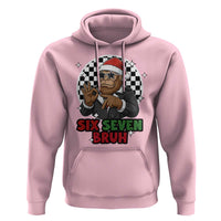 Biker Santa Six Seven Bruh Hoodie Christmas Gift For Gen Z - Wonder Print Shop