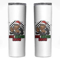 Biker Santa Six Seven Bruh Skinny Tumbler Christmas Gift For Gen Z - Wonder Print Shop