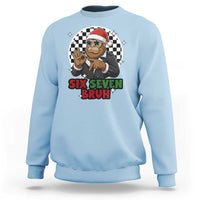 Biker Santa Six Seven Bruh Sweatshirt Christmas Gift For Gen Z - Wonder Print Shop