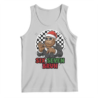 Biker Santa Six Seven Bruh Tank Top Christmas Gift For Gen Z - Wonder Print Shop
