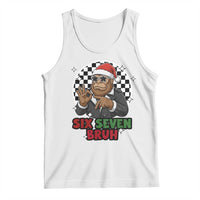 Biker Santa Six Seven Bruh Tank Top Christmas Gift For Gen Z - Wonder Print Shop