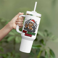 Biker Santa Six Seven Bruh Tumbler With Handle Christmas Gift For Gen Z - Wonder Print Shop