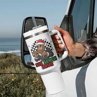 Biker Santa Six Seven Bruh Tumbler With Handle Christmas Gift For Gen Z - Wonder Print Shop