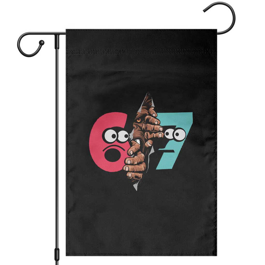 Bigfoot Six Seven Meme Garden Flag 67 Viral Gen Alpha Slang Gift - Wonder Print Shop