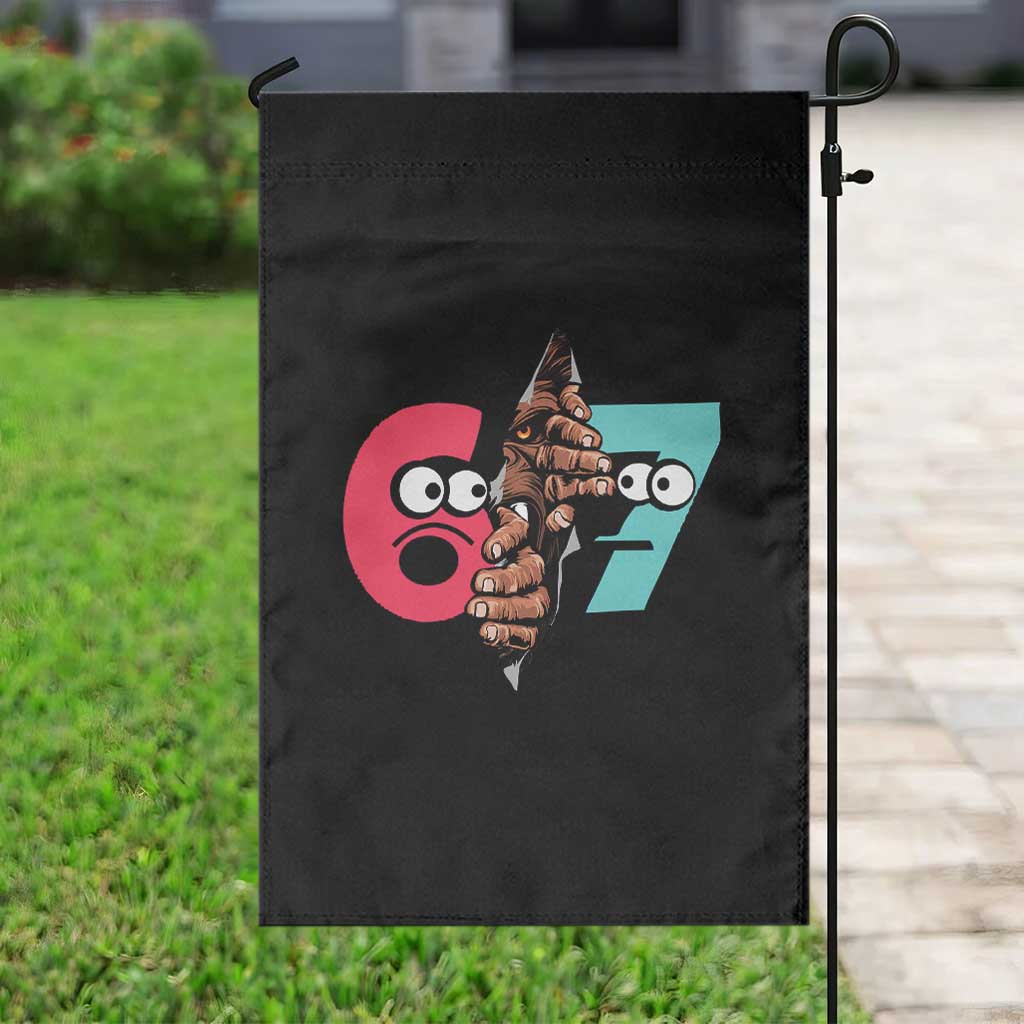 Bigfoot Six Seven Meme Garden Flag 67 Viral Gen Alpha Slang Gift - Wonder Print Shop