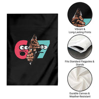 Bigfoot Six Seven Meme Garden Flag 67 Viral Gen Alpha Slang Gift - Wonder Print Shop