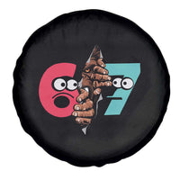 Bigfoot Six Seven Meme Spare Tire Cover 67 Viral Gen Alpha Slang Gift - Wonder Print Shop
