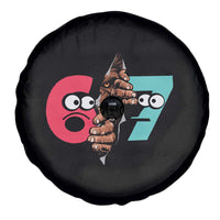 Bigfoot Six Seven Meme Spare Tire Cover 67 Viral Gen Alpha Slang Gift - Wonder Print Shop