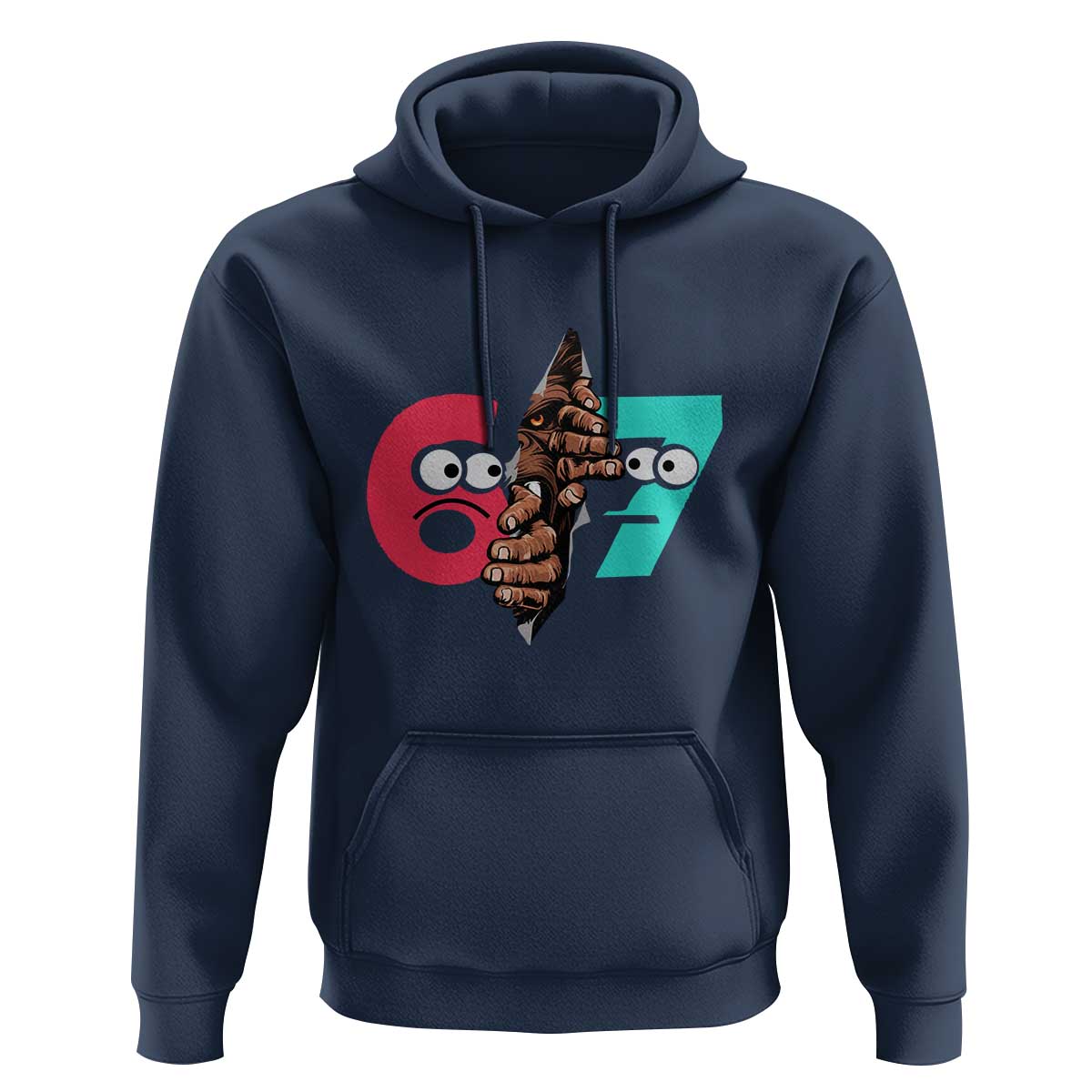 Bigfoot Six Seven Meme Hoodie 67 Viral Gen Alpha Slang Gift - Wonder Print Shop