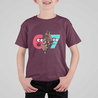 Bigfoot Six Seven Meme T Shirt For Kid 67 Viral Gen Alpha Slang Gift - Wonder Print Shop