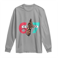 Bigfoot Six Seven Meme Long Sleeve Shirt 67 Viral Gen Alpha Slang Gift - Wonder Print Shop