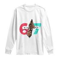 Bigfoot Six Seven Meme Long Sleeve Shirt 67 Viral Gen Alpha Slang Gift - Wonder Print Shop
