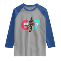 Bigfoot Six Seven Meme Raglan Shirt 67 Viral Gen Alpha Slang Gift - Wonder Print Shop