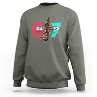 Bigfoot Six Seven Meme Sweatshirt 67 Viral Gen Alpha Slang Gift - Wonder Print Shop