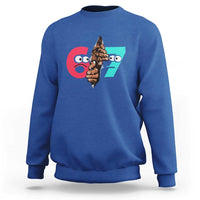 Bigfoot Six Seven Meme Sweatshirt 67 Viral Gen Alpha Slang Gift - Wonder Print Shop