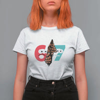 Bigfoot Six Seven Meme T Shirt For Women 67 Viral Gen Alpha Slang Gift - Wonder Print Shop