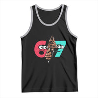 Bigfoot Six Seven Meme Tank Top 67 Viral Gen Alpha Slang Gift - Wonder Print Shop