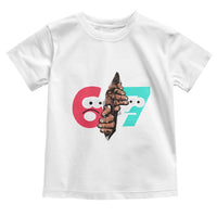 Bigfoot Six Seven Meme Toddler T Shirt 67 Viral Gen Alpha Slang Gift - Wonder Print Shop