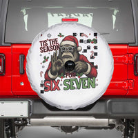 Funny Bigfoot Santa Tis The Season For Six Seven Meme Spare Tire Cover Christmas Gift - Wonder Print Shop