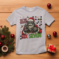 Funny Bigfoot Santa Tis The Season For Six Seven Meme T Shirt Christmas Gift - Wonder Print Shop