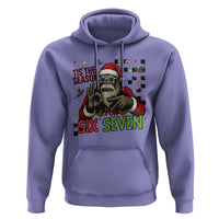 Funny Bigfoot Santa Tis The Season For Six Seven Meme Hoodie Christmas Gift - Wonder Print Shop