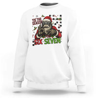 Funny Bigfoot Santa Tis The Season For Six Seven Meme Sweatshirt Christmas Gift - Wonder Print Shop