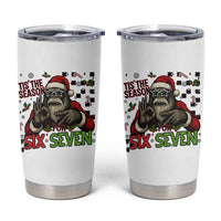 Funny Bigfoot Santa Tis The Season For Six Seven Meme Tumbler Cup Christmas Gift - Wonder Print Shop