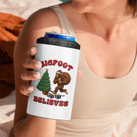 Funny Bigfoot Santa Believes Six Seven Meme 4 in 1 Can Cooler Tumbler Trendy Gen Z Xmas Gift - Wonder Print Shop