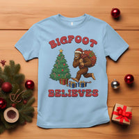 Funny Bigfoot Santa Believes Six Seven Meme T Shirt Trendy Gen Z Xmas Gift - Wonder Print Shop