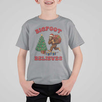 Funny Bigfoot Santa Believes Six Seven Meme T Shirt For Kid Trendy Gen Z Xmas Gift - Wonder Print Shop