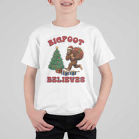 Funny Bigfoot Santa Believes Six Seven Meme T Shirt For Kid Trendy Gen Z Xmas Gift - Wonder Print Shop