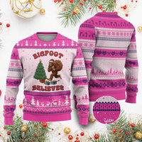 Funny Bigfoot Santa Believes Six Seven Meme Ugly Christmas Sweater Trendy Gen Z Xmas Gift - Wonder Print Shop