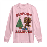 Funny Bigfoot Santa Believes Six Seven Meme Long Sleeve Shirt Trendy Gen Z Xmas Gift - Wonder Print Shop