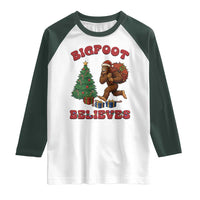 Funny Bigfoot Santa Believes Six Seven Meme Raglan Shirt Trendy Gen Z Xmas Gift - Wonder Print Shop