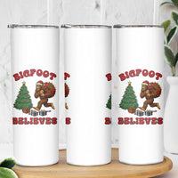 Funny Bigfoot Santa Believes Six Seven Meme Skinny Tumbler Trendy Gen Z Xmas Gift - Wonder Print Shop