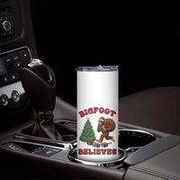 Funny Bigfoot Santa Believes Six Seven Meme Skinny Tumbler Trendy Gen Z Xmas Gift - Wonder Print Shop
