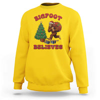 Funny Bigfoot Santa Believes Six Seven Meme Sweatshirt Trendy Gen Z Xmas Gift - Wonder Print Shop