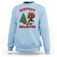 Funny Bigfoot Santa Believes Six Seven Meme Sweatshirt Trendy Gen Z Xmas Gift - Wonder Print Shop
