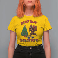 Funny Bigfoot Santa Believes Six Seven Meme T Shirt For Women Trendy Gen Z Xmas Gift - Wonder Print Shop