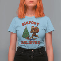 Funny Bigfoot Santa Believes Six Seven Meme T Shirt For Women Trendy Gen Z Xmas Gift - Wonder Print Shop