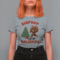Funny Bigfoot Santa Believes Six Seven Meme T Shirt For Women Trendy Gen Z Xmas Gift - Wonder Print Shop