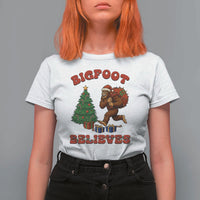Funny Bigfoot Santa Believes Six Seven Meme T Shirt For Women Trendy Gen Z Xmas Gift - Wonder Print Shop