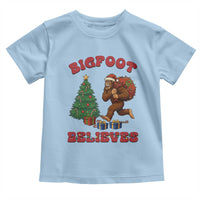 Funny Bigfoot Santa Believes Six Seven Meme Toddler T Shirt Trendy Gen Z Xmas Gift - Wonder Print Shop