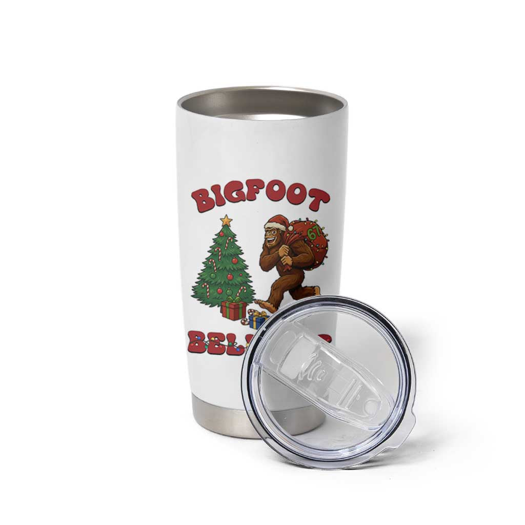 Funny Bigfoot Santa Believes Six Seven Meme Tumbler Cup Trendy Gen Z Xmas Gift - Wonder Print Shop