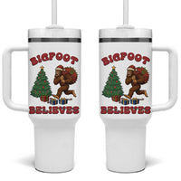 Funny Bigfoot Santa Believes Six Seven Meme Tumbler With Handle Trendy Gen Z Xmas Gift - Wonder Print Shop