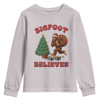 Funny Bigfoot Santa Believes Six Seven Meme Youth Sweatshirt Trendy Gen Z Xmas Gift - Wonder Print Shop
