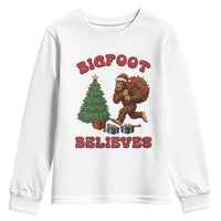 Funny Bigfoot Santa Believes Six Seven Meme Youth Sweatshirt Trendy Gen Z Xmas Gift - Wonder Print Shop