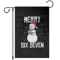 Funny Snowman Merry Six Seven Meme Garden Flag Christmas Trending 67 Gift - Wonder Print Shop